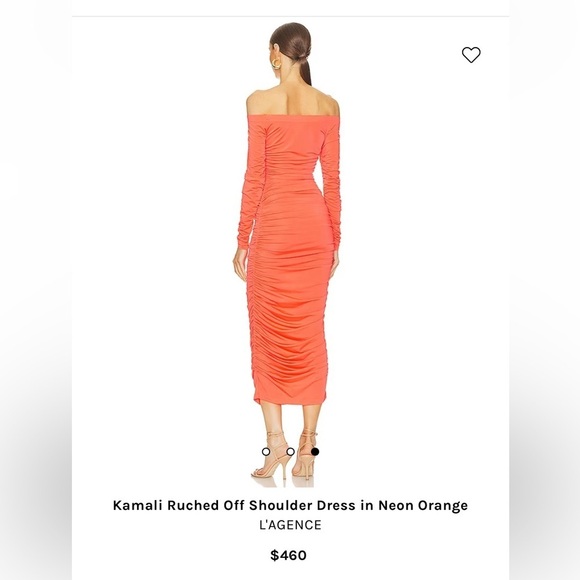 L'agance Kamali Runched off the shoulder dress. - Picture 4 of 12
